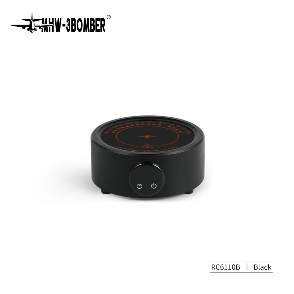 MHW-3BOMBER Mini Coffee Electric Stove for Moka Pot 800w Ceramic Cooktop Milk Water Heating Furnace Coffee Tool Camp Kitchen Use