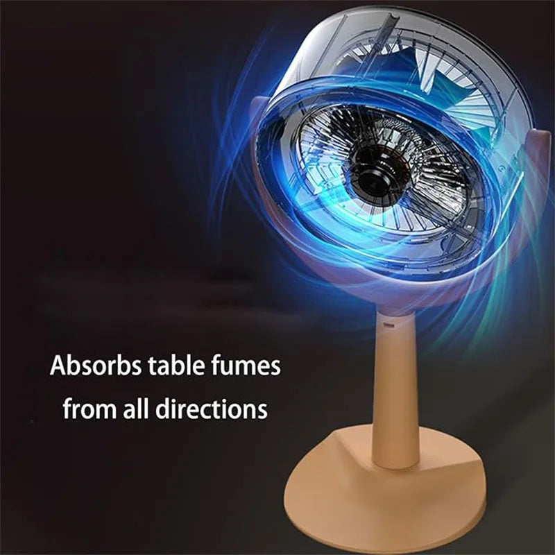 Portable Desktop Range Hood — USB Mini Extractor Fan for Hot Pot, BBQ & Frying