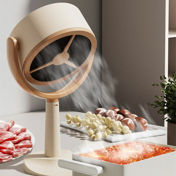 Portable Desktop Range Hood — USB Mini Extractor Fan for Hot Pot, BBQ & Frying