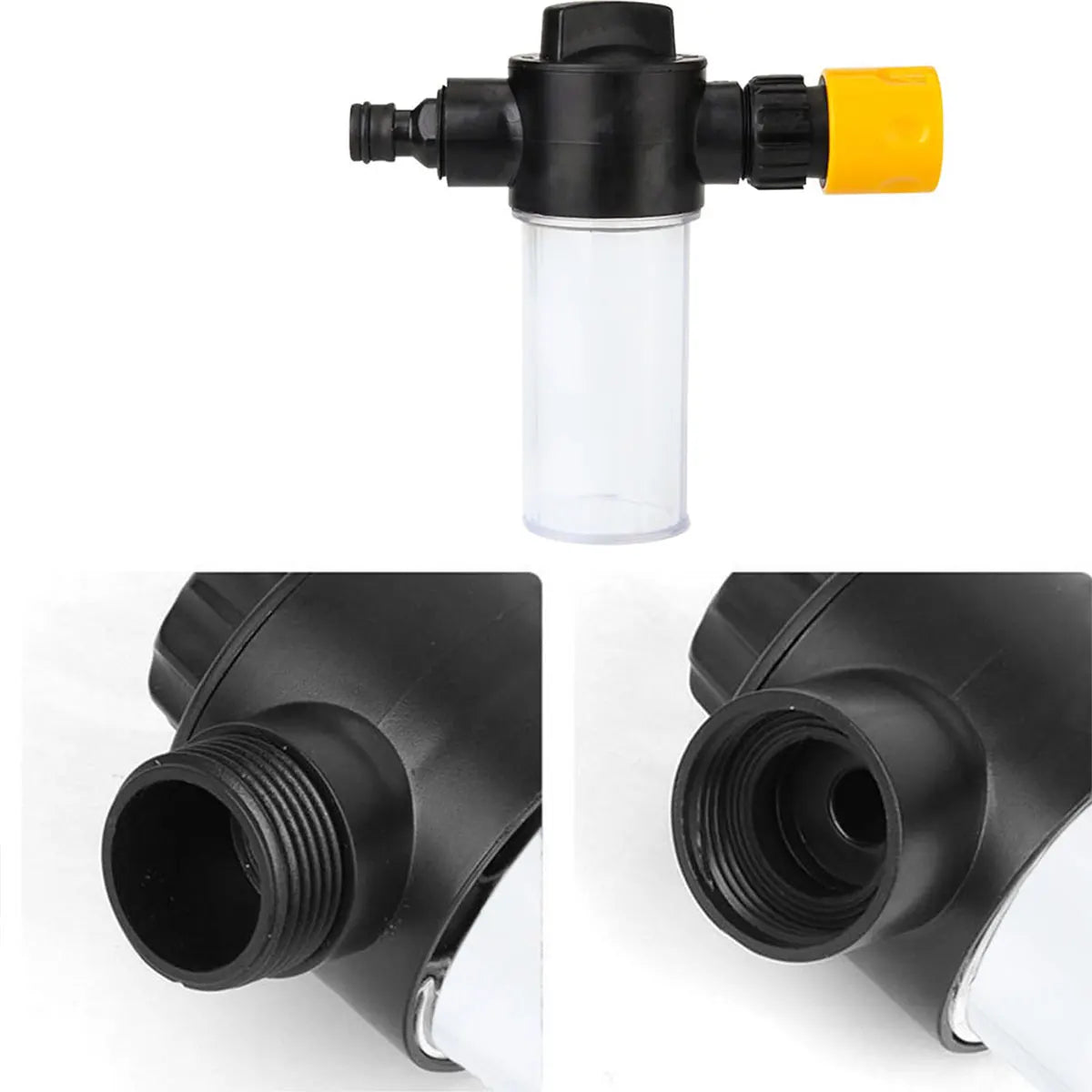 Foam pot Car Wash Foam Gun - Adjustable Foam Sprayer for Pressure Washer & Hose Connect Foam Pot for Car Care and Cleaning