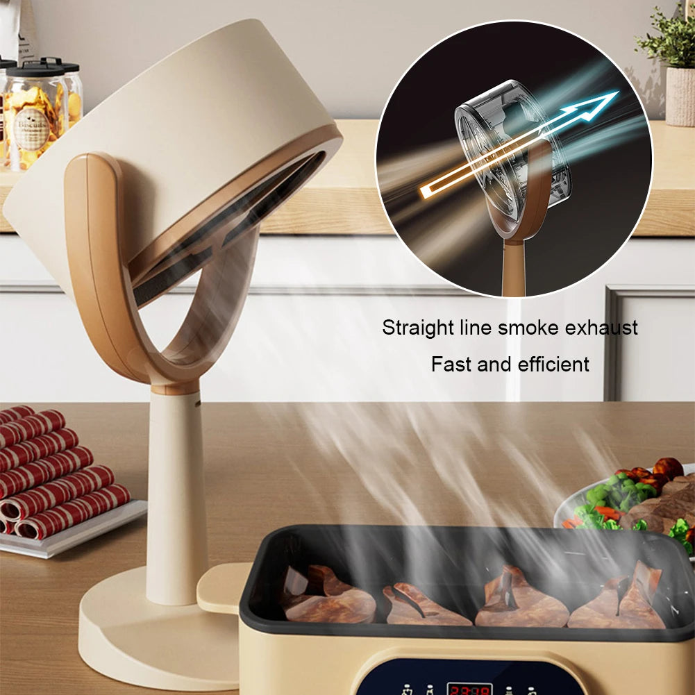 Portable Desktop Range Hood — USB Mini Extractor Fan for Hot Pot, BBQ & Frying