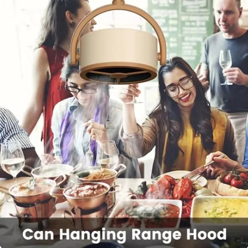 Portable Desktop Range Hood — USB Mini Extractor Fan for Hot Pot, BBQ & Frying